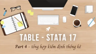Minh họa cách tạo bảng tổng hợp kết quả kiểm định thống kê