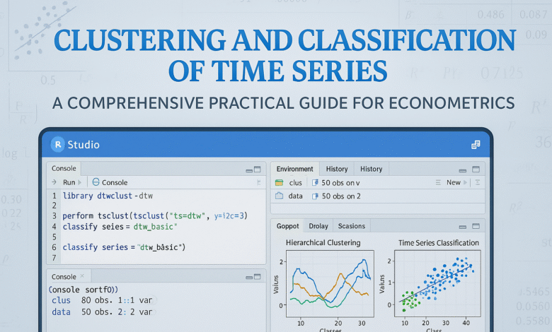 Clustering and Classification of Time Series: A Comprehensive Practical Guide for Econometrics