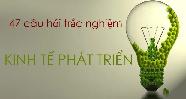 47 câu hỏi trắc nghiệm môn Kinh tế phát triển