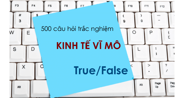 500 câu hỏi trắc nghiệm Kinh tế vĩ mô