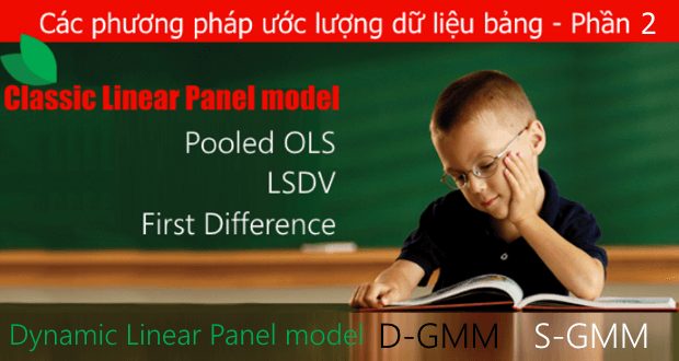 2 phương pháp ước lượng dữ liệu bảng động thường sử dụng để giải quyết vấn đề biến nội sinh là phương pháp sai phân (D-GMM) và p.pháp biến đại diện (S-GMM)