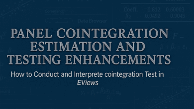 How to Conduct Panel Cointegration Estimation and Testing Enhancements in EViews, Stata