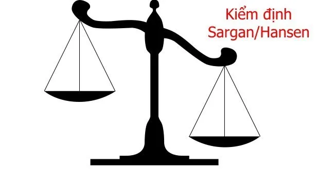 Kiểm định Sargan/Hansen được sử dụng để kiểm tra sự tự tương quan và tính hợp lý của biến đại diện sau ước lượng GMM (còn gọi kiểm định ràng buộc quá mức).