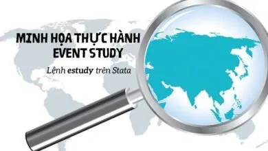 Sử dụng câu lệnh estudy để thực hiện event study trên Stata