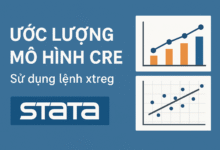 Ước lượng mô hình CRE trên Stata 19 với lệnh xtreg