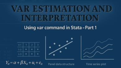 Ước lượng mô hình VAR trên Stata với lệnh var