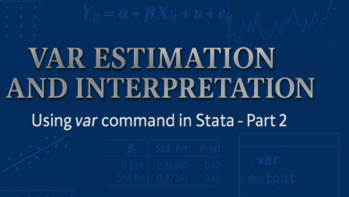 Ước lượng mô hình VAR trên Stata với lệnh var
